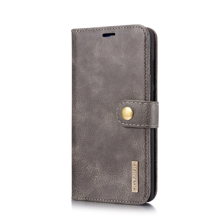 DG.MING Crazy Horse Texture Flip Detachable Magnetic Leather Case for Huawei Mate 20, with Holder & Card Slots & Wallet (Grey) - Huawei Cases by DG.MING | Online Shopping UK | buy2fix