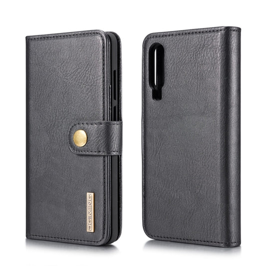 DG.MING Crazy Horse Texture Flip Detachable Magnetic Leather Case for Huawei P30, with Holder & Card Slots & Wallet (Black) - Huawei Cases by DG.MING | Online Shopping UK | buy2fix