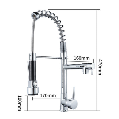 KE6024 Multifunctional Spring Drawing Cold Hot Mixing Water Nozzle Water Filter Adapter Water Purifier Saving Tap - Faucets & Accessories by buy2fix | Online Shopping UK | buy2fix