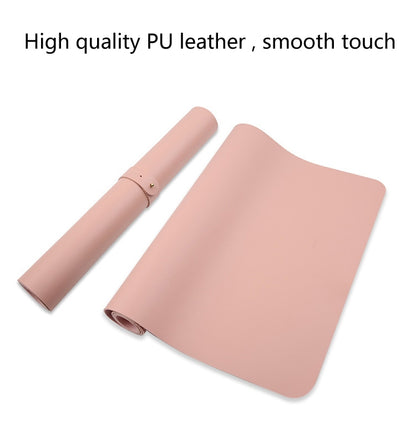 Multifunction Business PU Leather Mouse Pad Keyboard Pad Table Mat Computer Desk Mat, Size: 90 x 45cm(Green) - Desk Pads by buy2fix | Online Shopping UK | buy2fix