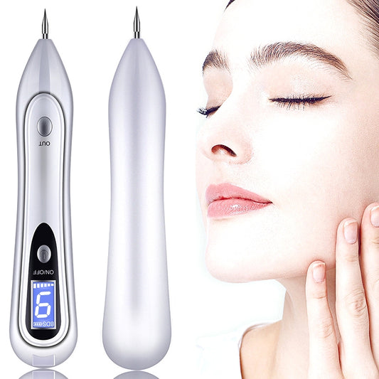 SONGSUN X2 Professional Portable Skin Spot Tattoo Freckle Removal Machine Mole Dot Removing Laser Plasma Beauty Care Pen with LCD Display Screen & 9 Gears Adjustment(White) - Beauty Instrument by buy2fix | Online Shopping UK | buy2fix