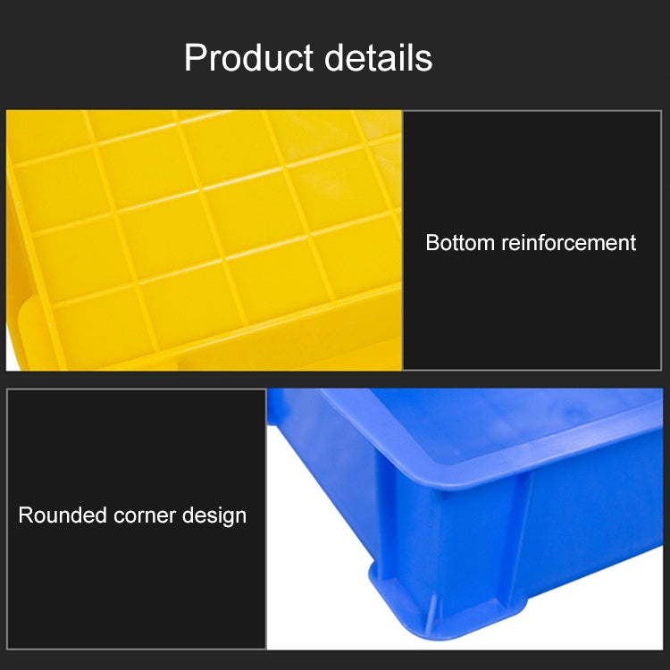 Thick Multi-function Material Box Brand New Flat Plastic Parts Box Tool Box, Size: 15.6cm x 10.1cm x 5.3cm(Yellow) - Storage Bags & Boxes by buy2fix | Online Shopping UK | buy2fix