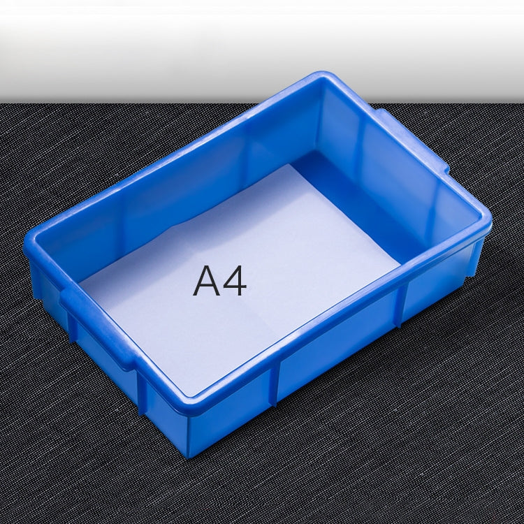 Thick Multi-function Material Box Brand New Flat Plastic Parts Box Tool Box, Size: 38.3cm x 24.2cm x 9.8cm(Blue) - Storage Bags & Boxes by buy2fix | Online Shopping UK | buy2fix