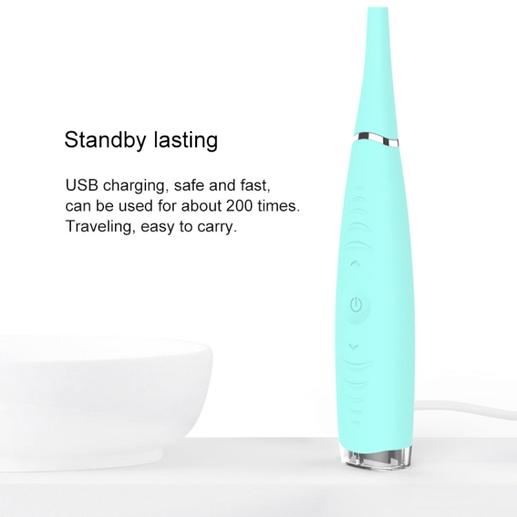 LSHOW YJK015A 3.7V USB Charging Five-speed Mode Waterproof Household Electric High-frequency Vibration Teeth Polisher(Blue) - Oral Irrigators by LSHOW | Online Shopping UK | buy2fix