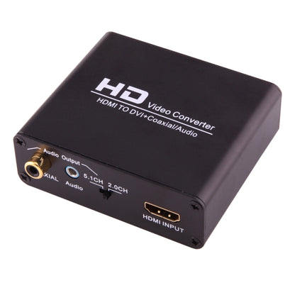 NEWKENG X5 HDMI to DVI with Audio 3.5mm Coaxial Output Video Converter - Converter by buy2fix | Online Shopping UK | buy2fix