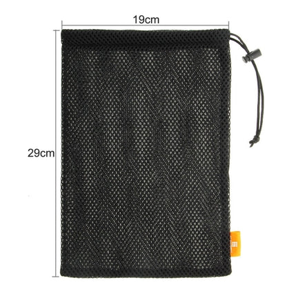 HAWEEL Nylon Mesh Pouch Bag with Stay Cord for iPad Air 2 & 1 / iPad 4 / 3 / 2 / 1, Size: 29cm x 19cm(Black) - iPad 9.7 (2018) & (2017) Cases by HAWEEL | Online Shopping UK | buy2fix