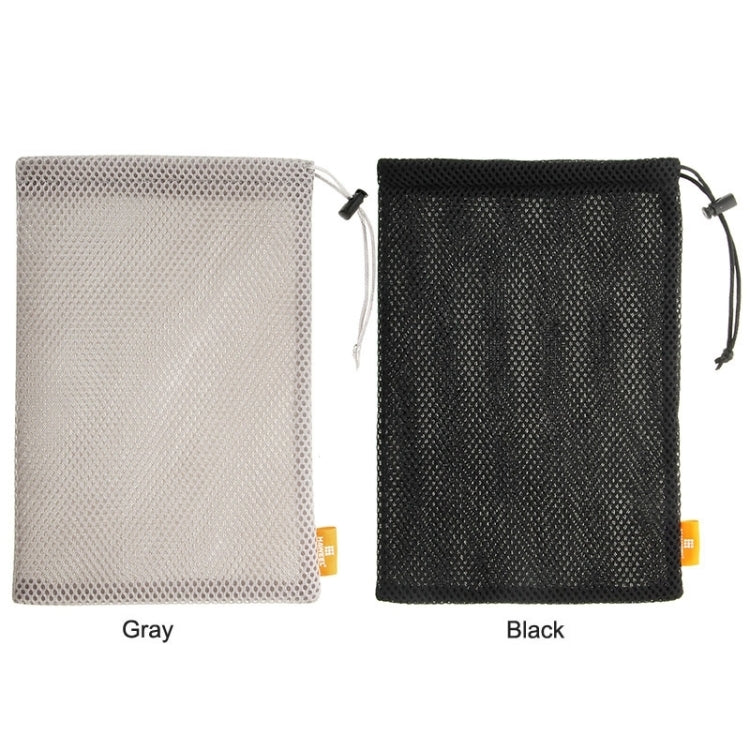 HAWEEL Nylon Mesh Pouch Bag with Stay Cord for iPad Air 2 & 1 / iPad 4 / 3 / 2 / 1, Size: 29cm x 19cm(Black) - iPad 9.7 (2018) & (2017) Cases by HAWEEL | Online Shopping UK | buy2fix