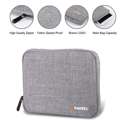 HAWEEL 7.9 inch Sleeve Case Zipper Briefcase Carrying Bag, For iPad mini 4 / iPad mini 3 / iPad mini 2 / iPad mini, Galaxy, Lenovo, Sony, Xiaomi, Huawei 7.9 inch Tablets(Grey) - Other by HAWEEL | Online Shopping UK | buy2fix