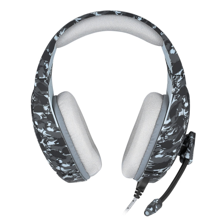 ONIKUMA K1-B Deep Bass Noise Canceling Camouflage Gaming Headphone with Microphone(Grey) - Multimedia Headset by ONIKUMA | Online Shopping UK | buy2fix