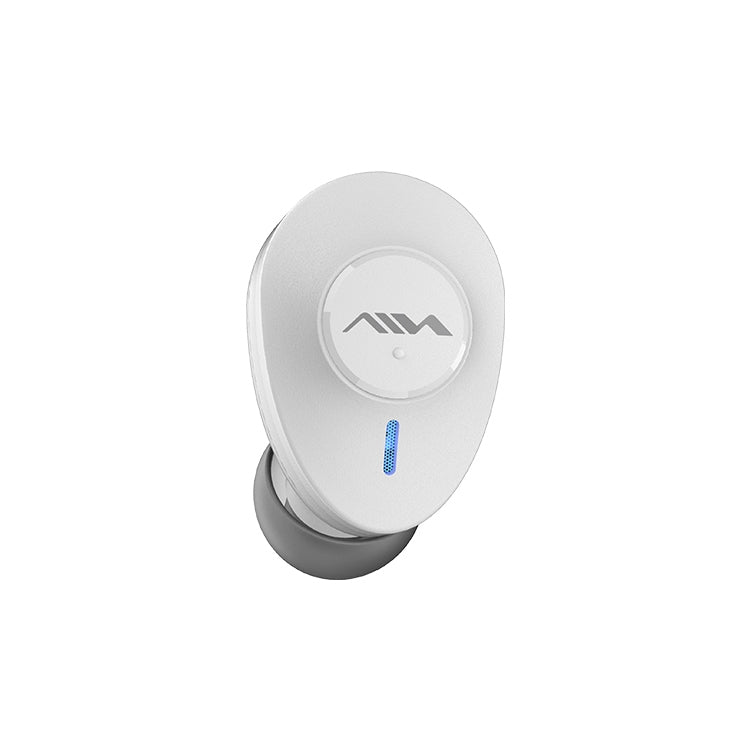 AIN MK-X18S USB Car Single Wireless Bluetooth Earphone with Charging Box, Support HD Call & Siri & Automatic Pairing (White) - Bluetooth Earphone by AIN | Online Shopping UK | buy2fix