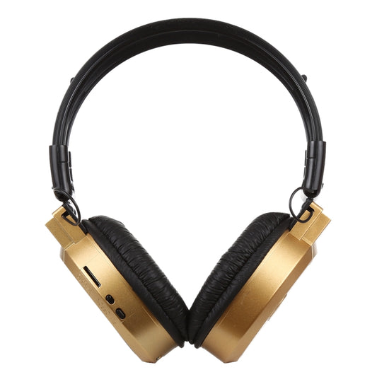 SH-S1 Folding Stereo HiFi Wireless Sports Headphone Headset with LCD Screen to Display Track Information & SD / TF Card, For Smart Phones & iPad & Laptop & Notebook & MP3 or Other Audio Devices(Gold) - Headset & Headphone by buy2fix | Online Shopping UK | buy2fix