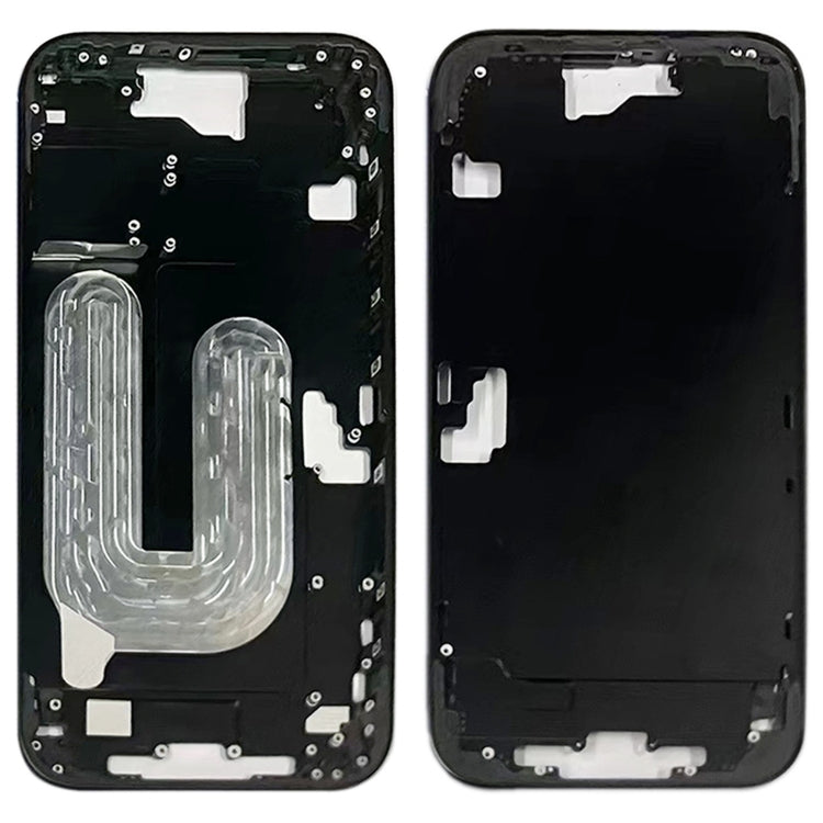 For iPhone 16 Plus Middle Frame Bezel Plate (Black) -  by buy2fix | Online Shopping UK | buy2fix