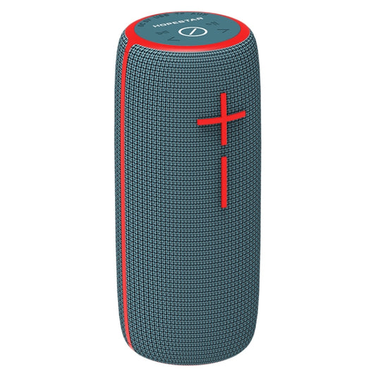 HOPESTAR P21 TWS Portable Outdoor Waterproof Woven Textured Bluetooth Speaker, Support Hands-free Call & U Disk & TF Card & 3.5mm AUX & FM (Blue) - Desktop Speaker by HOPESTAR | Online Shopping UK | buy2fix