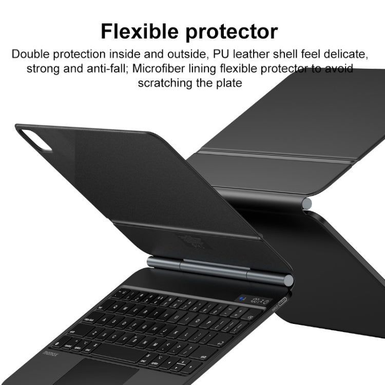 MOMAX KB3M MAG LINK Wireless Suspended Magnetic Keyboard Leather Case For iPad Pro 11 2022 / 2021 / 2020 / 2018 / Air 2022 / 2020 10.9 (Black) - For iPad Pro by MOMAX | Online Shopping UK | buy2fix