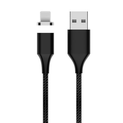 M11 3A USB to 8 Pin Nylon Braided Magnetic Data Cable, Cable Length: 1m (Black) - Charging Cable & Head by buy2fix | Online Shopping UK | buy2fix