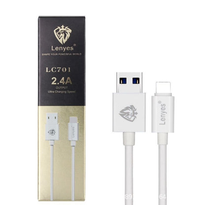 Lenyes LC701 2m 2.0A Output USB to 8 Pin PVC Data Sync Fast Charging Cable - Normal Style Cable by buy2fix | Online Shopping UK | buy2fix