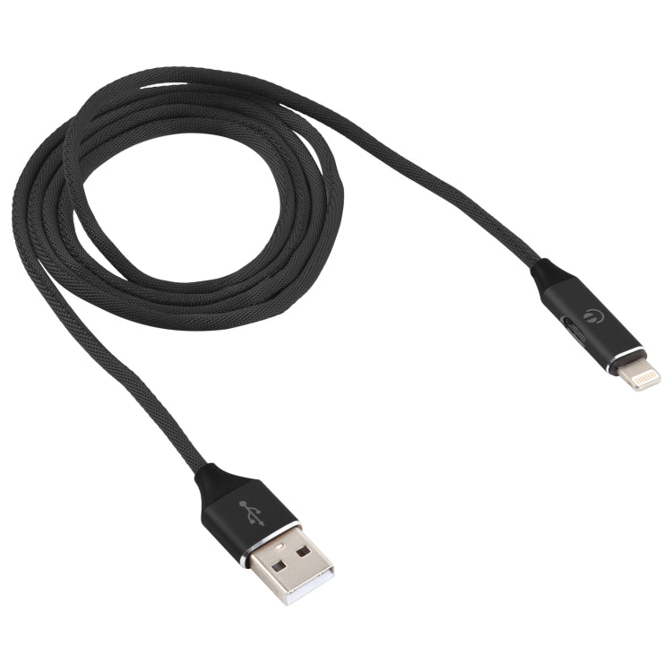 Multifunction 1m 3A 8 Pin Male & 8 Pin Female to USB Nylon Braided Data Sync Charging Audio Cable(Black) - Multifunction Cable by buy2fix | Online Shopping UK | buy2fix