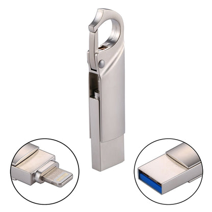 RQW-10F 2 in 1 USB 2.0 & 8 Pin 128GB Keychain Flash Drive - U Disk & Card Reader by buy2fix | Online Shopping UK | buy2fix