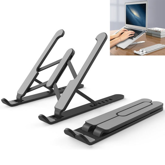 YMB1028 Portable Folding Desktop Holder Bracket for Laptop / Tablet(Black) - MacBook Holder by buy2fix | Online Shopping UK | buy2fix