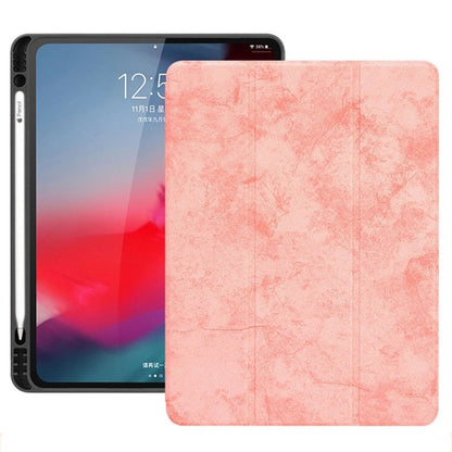 Horizontal Flip Leather Case with Pen Slot  Three-folding Holder & Wake-up / Sleep Function for iPad Air 13 2024 / Pro 12.9 (2018)(Pink) - More iPad Cases by buy2fix | Online Shopping UK | buy2fix