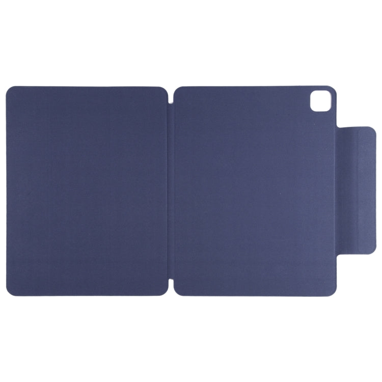 For iPad Air 13 2024 / 2025 / Pro 12.9 2020 Double-sided Magnetic Flip PU Leather Tablet Case With Holder & Sleep / Wake-up Function(Dark Blue) - iPad Pro 12.9 (2020) Cases by buy2fix | Online Shopping UK | buy2fix