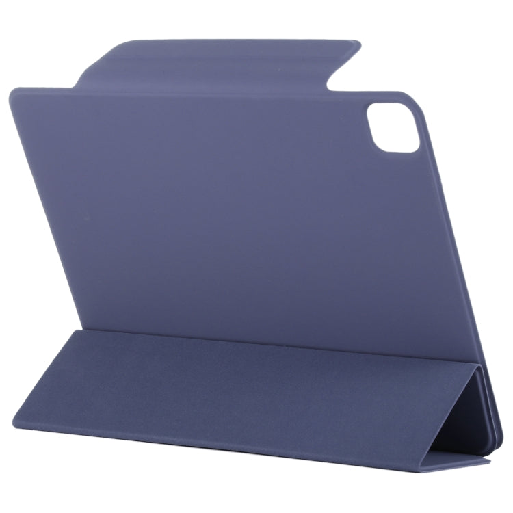 For iPad Air 13 2024 / 2025 / Pro 12.9 2020 Double-sided Magnetic Flip PU Leather Tablet Case With Holder & Sleep / Wake-up Function(Dark Blue) - iPad Pro 12.9 (2020) Cases by buy2fix | Online Shopping UK | buy2fix