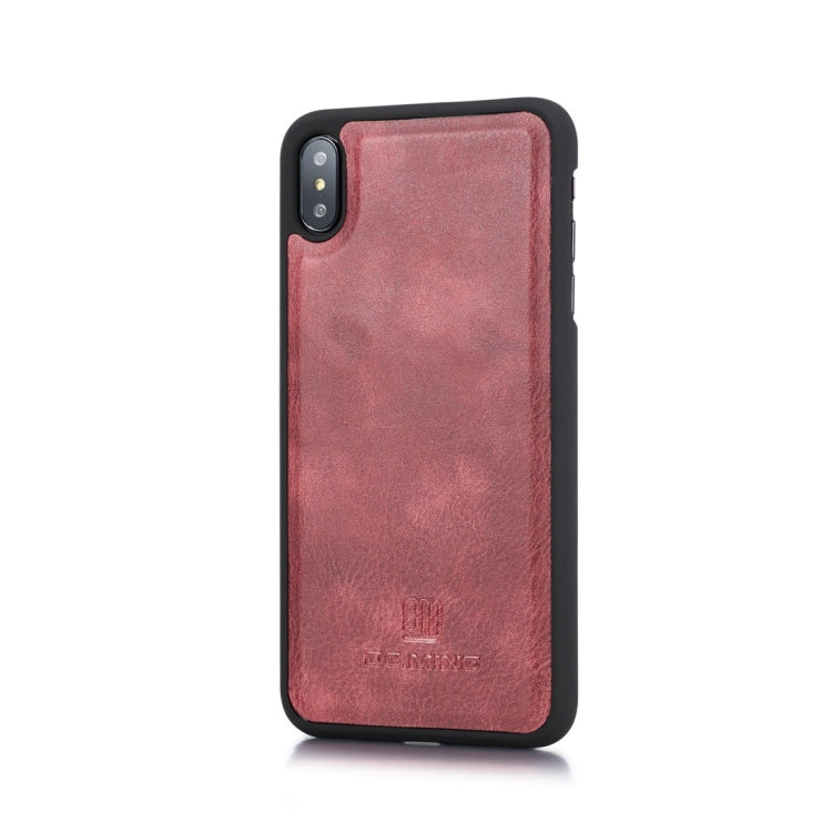 For iPhone XS Max DG.MING Crazy Horse Texture Flip Detachable Magnetic Leather Case with Holder & Card Slots & Wallet (Red) - More iPhone Cases by DG.MING | Online Shopping UK | buy2fix