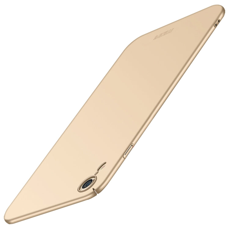 For iPhone XR MOFI Frosted PC Ultra-thin Full Coverage Protective Case (Gold) - More iPhone Cases by MOFI | Online Shopping UK | buy2fix