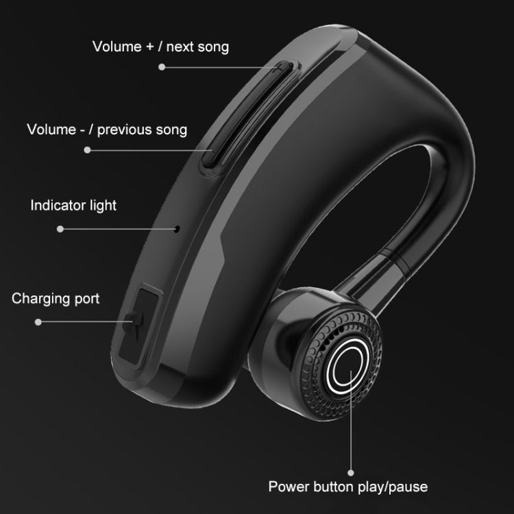 V10 Wireless Bluetooth V5.0 Sport Headphone without Charging Box, CSR Chip, Support Voice Reception&10 Minutes Fast Charging(Black) - Bluetooth Earphone by buy2fix | Online Shopping UK | buy2fix