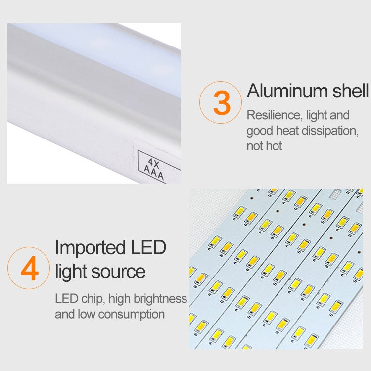 2W 10 LEDs Warm White Light Wide Screen Intelligent Human Body Sensor Light LED Corridor Cabinet Light, Battery Version - Sensor LED Lights by buy2fix | Online Shopping UK | buy2fix