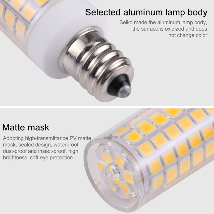 E11 102 LEDs SMD 2835 2800-3200K LED Corn Light, AC 110V(Warm White) - LED Blubs & Tubes by buy2fix | Online Shopping UK | buy2fix