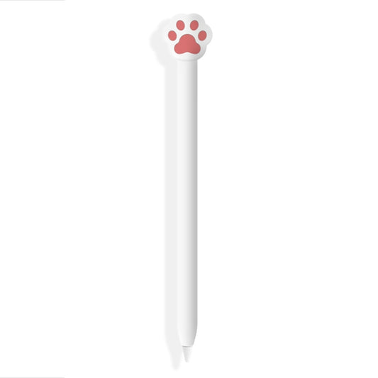 Cute Cartoon Silicone Protective Cover for Apple Pencil 1(White) - Pencil Accessories by buy2fix | Online Shopping UK | buy2fix