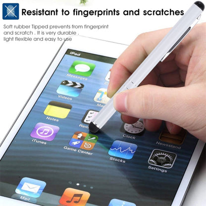 Universal Three Rings Mobile Phone Writing Pen (White) - Stylus Pen by buy2fix | Online Shopping UK | buy2fix