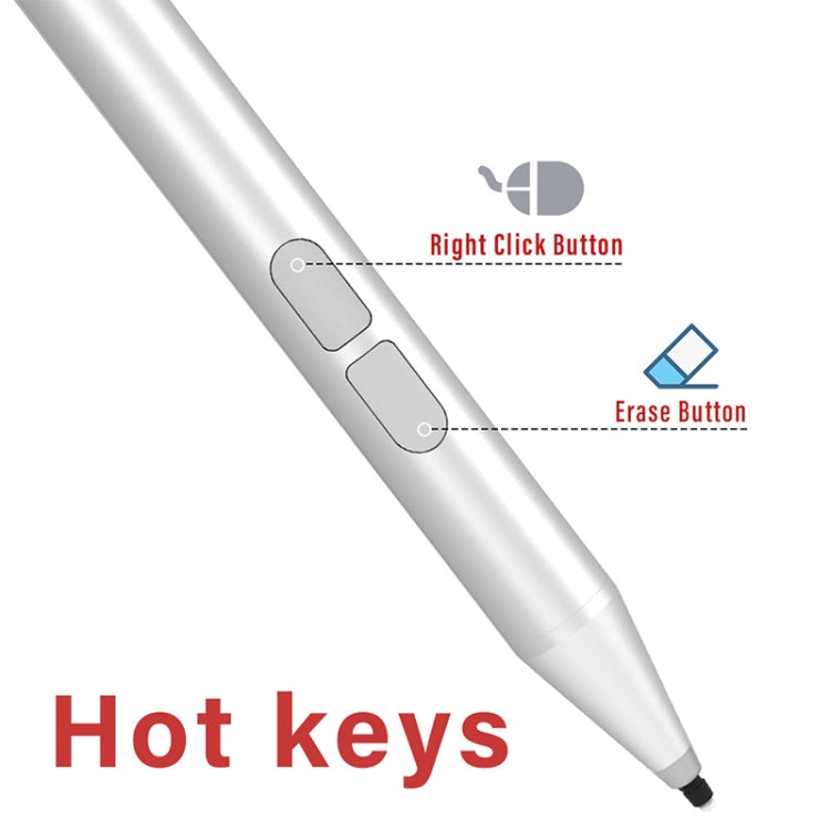 JD02 Prevent Accidental Touch Stylus Pen for MicroSoft Surface Series (Silver) - Stylus Pen by buy2fix | Online Shopping UK | buy2fix