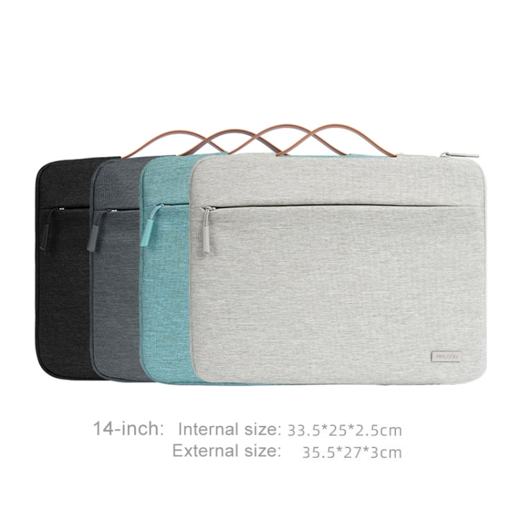 For 14 inch Laptop Zipper Waterproof  Handheld Sleeve Bag (Black) - 13.3 inch by buy2fix | Online Shopping UK | buy2fix