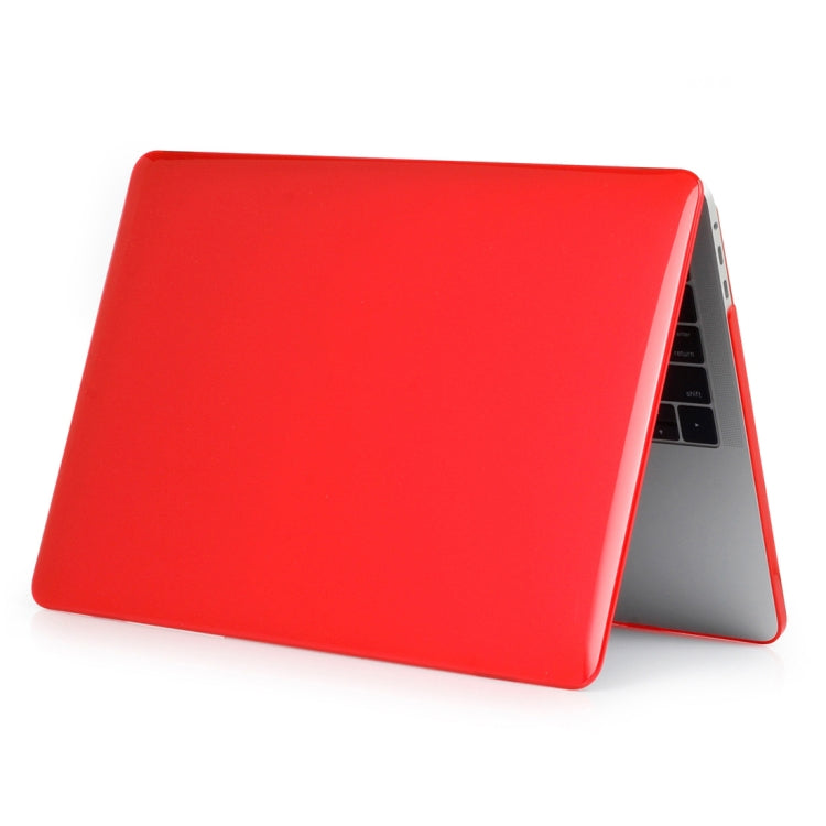 ENKAY Hat-Prince 2 in 1 Crystal Hard Shell Plastic Protective Case + US Version Ultra-thin TPU Keyboard Protector Cover for 2016 New MacBook Pro 13.3 inch with Touchbar (A1706)(Red) - MacBook Pro Cases by ENKAY | Online Shopping UK | buy2fix