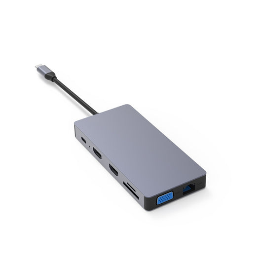 Blueendless 12 In 1 Multi-function Type-C / USB-C HUB Expansion Dock - USB HUB by Blueendless | Online Shopping UK | buy2fix