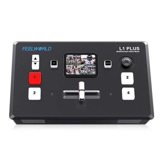 FEELWORLD L1 PLUS Multi-camera Video Mixer Switcher Touch Screen PTZ Control USB3.0 Fast Streaming Switcher (EU Plug) - Live Sound Effects Processors by FEELWORLD | Online Shopping UK | buy2fix