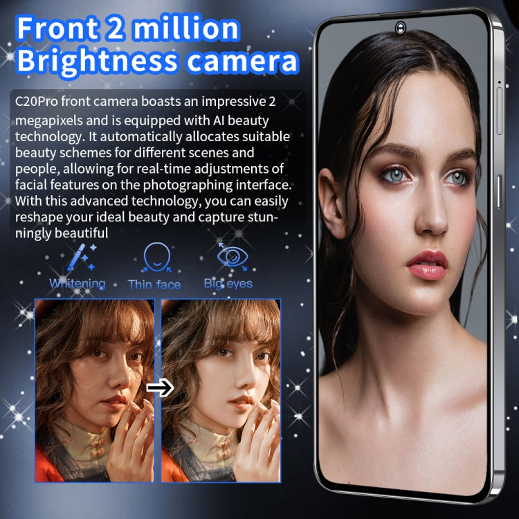 C20 Pro U20, 3GB+64GB, 6.53 inch, Face Identification, Android 8.1 MTK6737 Quad Core, Network: 4G, OTG (Black) -  by buy2fix | Online Shopping UK | buy2fix