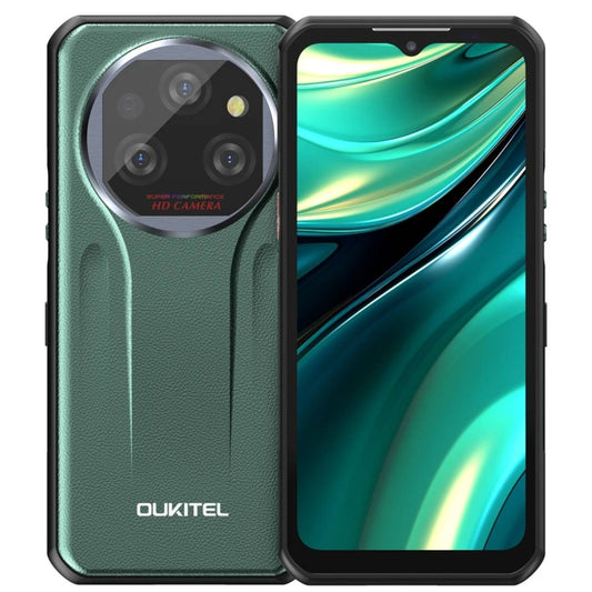 Oukitel WP39 5G Rugged Phone, 6GB+256GB, Night Vision, Fingerprint Identification, 6.6 inch MediaTek Dimensity 6100+ Octa Core, NFC, OTG, Network: 5G (Green) - OUKITEL by OUKITEL | Online Shopping UK | buy2fix