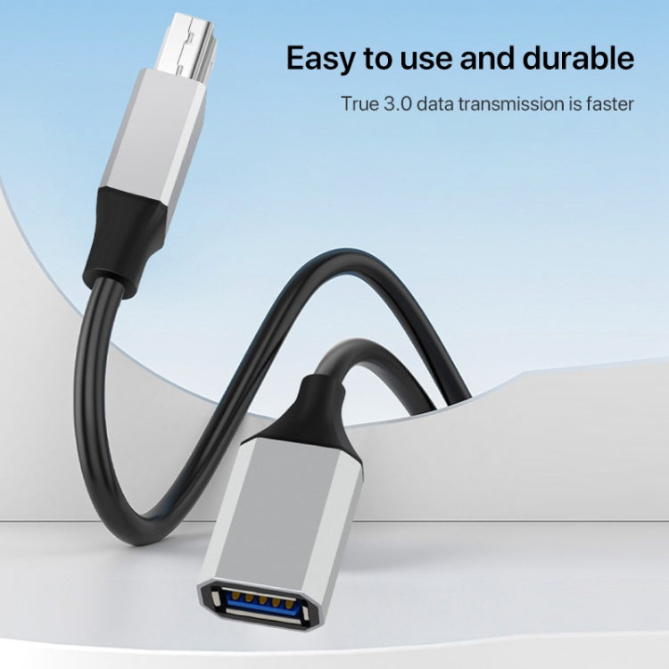 USB-C / Type-C 3.1 to USB 3.0 Male Square Port Printer Data Transmission Extension Cable, Length:0.5m - USB Cable by buy2fix | Online Shopping UK | buy2fix