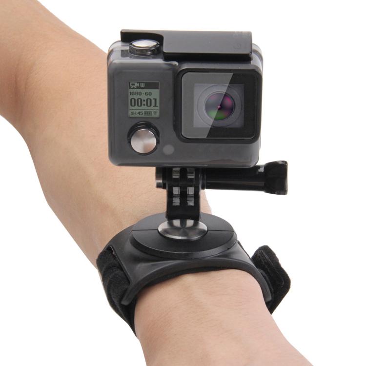 PULUZ 3 in 1 Hand Wrist Arm Leg Straps 360-degree Rotation Mount for GoPro, Insta360, DJI and Other Action Cameras(Black) - Wrist Strap by PULUZ | Online Shopping UK | buy2fix