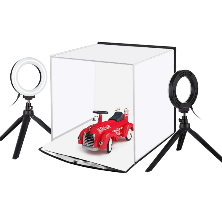 PULUZ 30cm Folding Portable Ring Light Photo Lighting Studio Shooting Tent Box Kit with 6 Colors Backdrops (Black, White, Yellow, Red, Green, Blue), Unfold Size: 31cm x 31cm x 32cm -  by PULUZ | Online Shopping UK | buy2fix