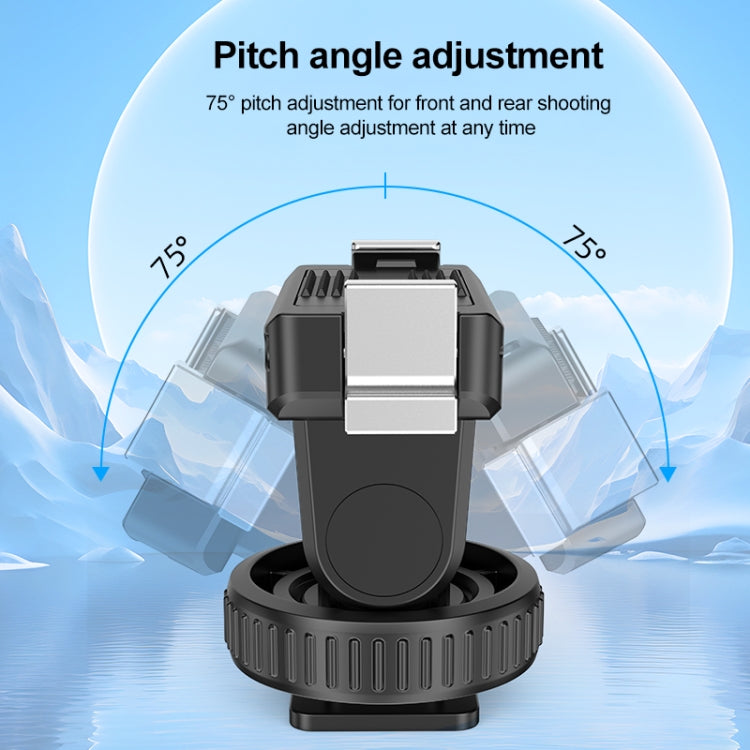 For DJI Osmo Action 5 Pro / 4 / 3 PULUZ Cold Shoe Gimbal Quick Release Base Adapter (Black) - Other by PULUZ | Online Shopping UK | buy2fix