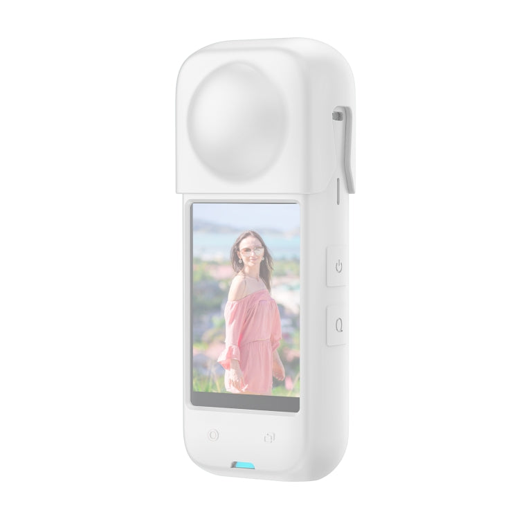 For Insta360 X4 PULUZ Full Body Dust-proof Silicone Protective Case (White) - Case & Bags by PULUZ | Online Shopping UK | buy2fix