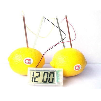 DIY Novel Green Science Potato Digital Clock Educational Kit with 2 inch LCD Screen (Potato NOT Included)(White) - Alarm Clocks by buy2fix | Online Shopping UK | buy2fix