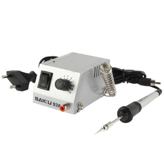 BAKU BK-938 Powerful Mini Anti-static Soldering Station Welder Machine, EU Plug (Silver) - Electric Soldering Iron by BAKU | Online Shopping UK | buy2fix