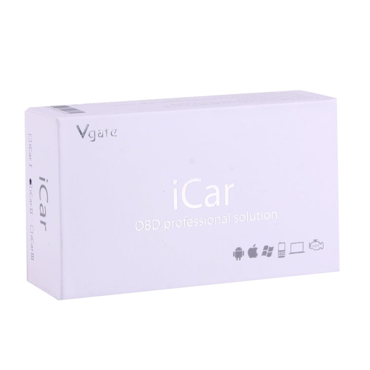 High Quality Super Mini Vgate iCar2 ELM327 OBDII WiFi Car Scanner Tool, Support Android & iOS (Black Black) - Code Readers & Scan Tools by Vgate | Online Shopping UK | buy2fix