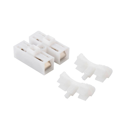 100 PCS 2 Way Push Quick Cable Connector Terminal Wiring Terminal 220V 2A(White) - Connector & Plug by buy2fix | Online Shopping UK | buy2fix