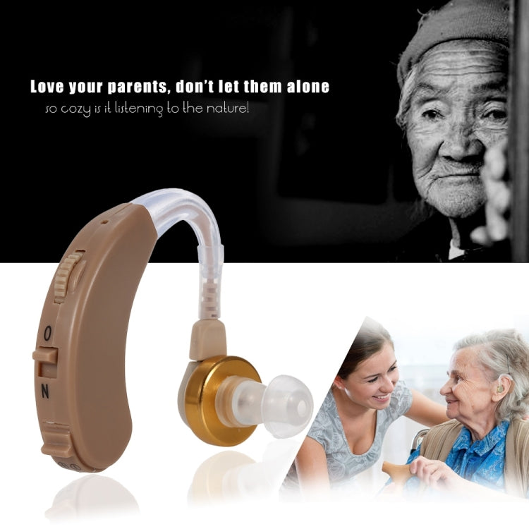 JECPP Behind Ear Sound Amplifier Adjustable Tone Hearing Aid - Hearing Aids by buy2fix | Online Shopping UK | buy2fix